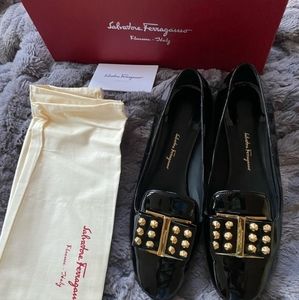 Salvatore Ferragamo Sarno Bow Shoes
